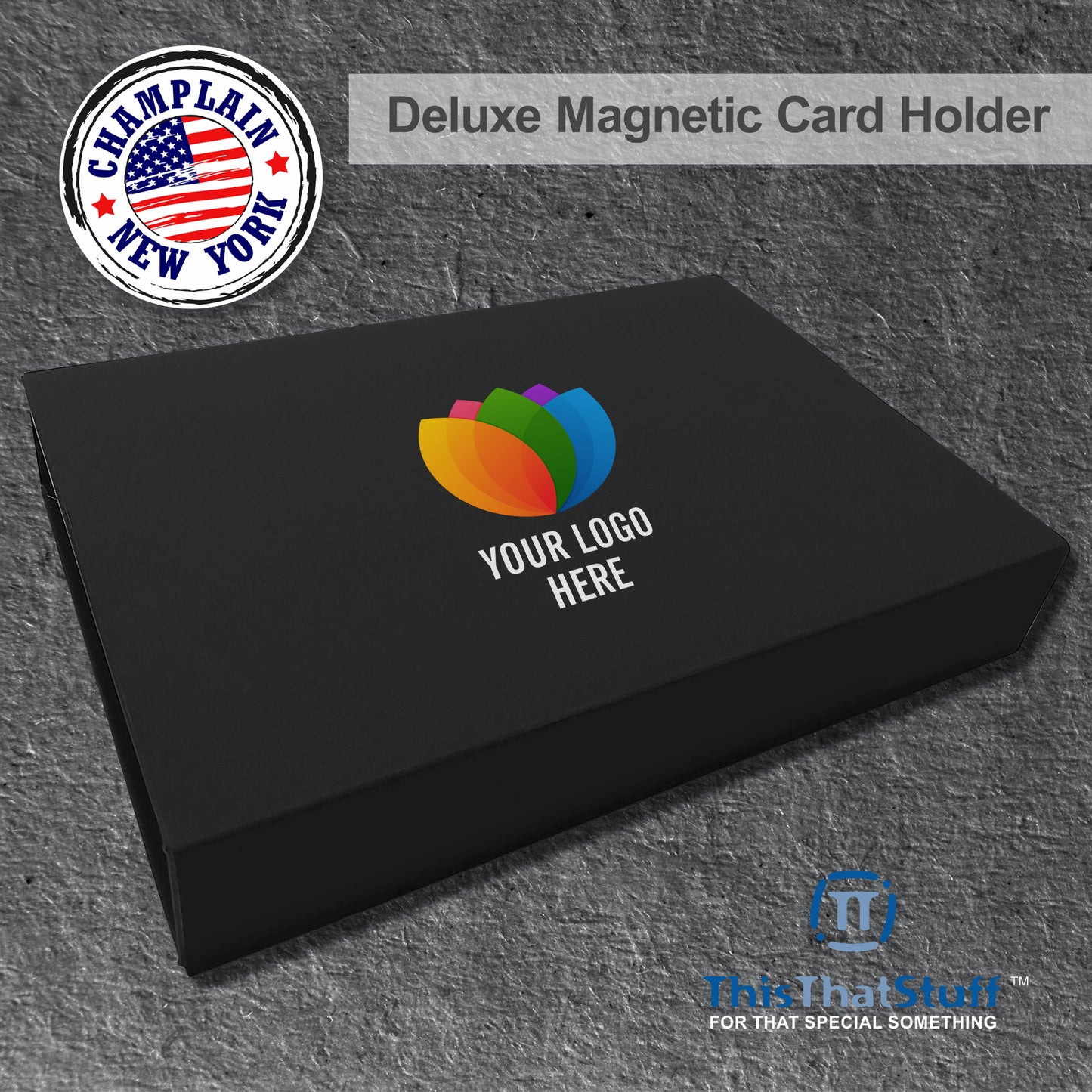 PRESTIGE Deluxe Magnetic Card Holder Box – Custom Printed Card Box with Exquisite Matte Laminated Sleeve and Velvet Interior