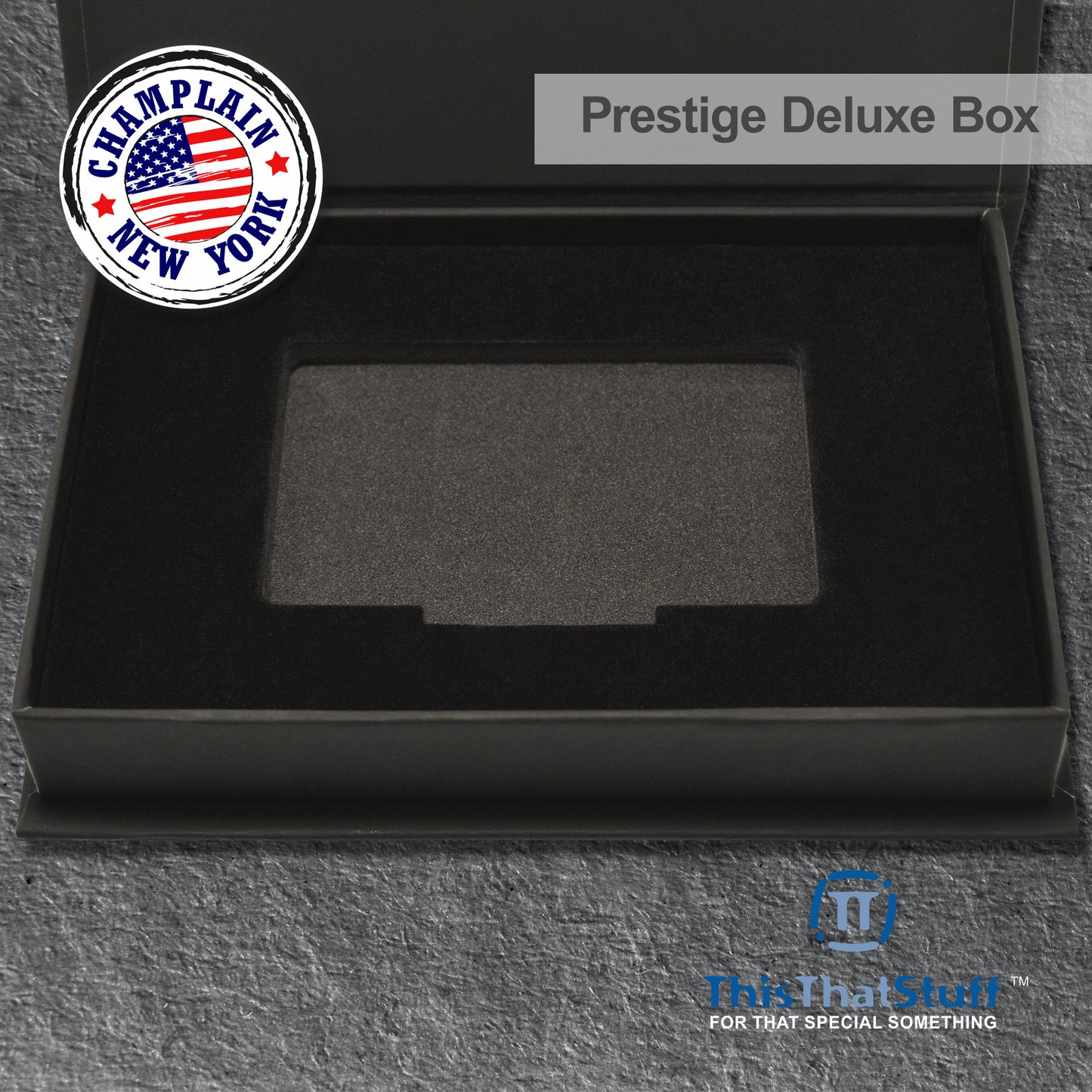 PRESTIGE Deluxe Magnetic Card Holder Box – Custom Printed Card Box with Exquisite Matte Laminated Sleeve and Velvet Interior