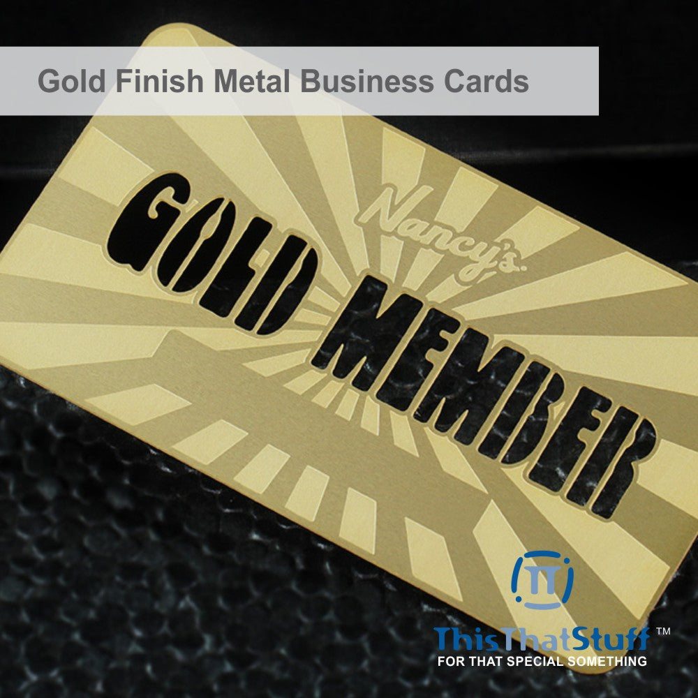 Gold Metal Business Cards – Qx Metal Cards